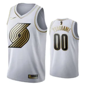 Nike Muški Dres Portland Trail Blazers Personalizacija Golden Edition Swingman Bijela Nike Muški Dres Portland Trail Blazers Personalizacija Golden Edition Swingman Bijela