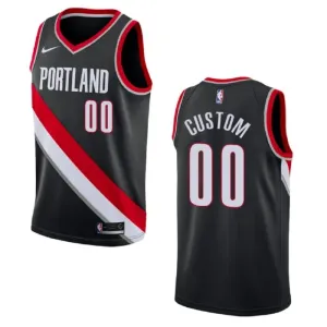 Nike Muški Dres Portland Trail Blazers Personalizacija Icon Edition Swingman Crna
