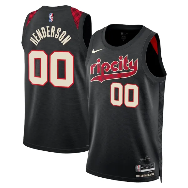 Nike Muški Dres Portland Trail Blazers Scoot Henderson City Edition 2023/24 Swingman Crna Nike Muški Dres Portland Trail Blazers Scoot Henderson City Edition 2023/24 Swingman Crna
