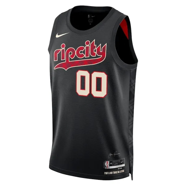 Nike Muški Dres Portland Trail Blazers Scoot Henderson City Edition 2023/24 Swingman Crna