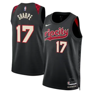 Nike Muški Dres Portland Trail Blazers Shaedon Sharpe City Edition 2023/24 Swingman Crna