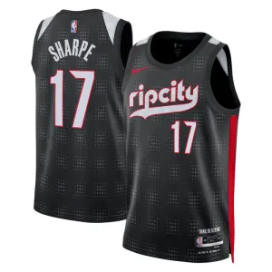 Nike Muški Dres Portland Trail Blazers Shaedon Sharpe City Edition 2024/25 Swingman Crna