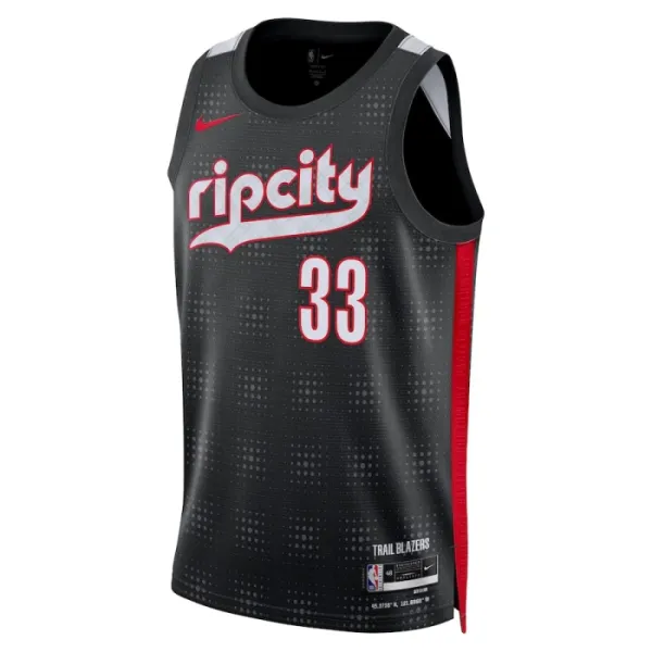 Nike Muški Dres Portland Trail Blazers Toumani Camara City Edition 2024/25 Swingman Crna