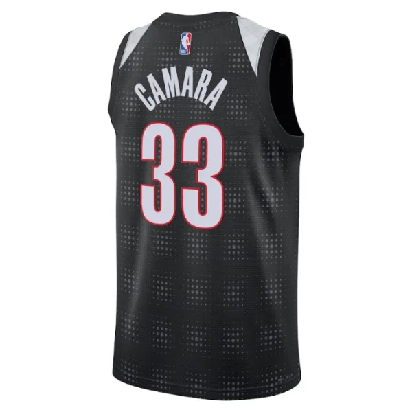 Nike Muški Dres Portland Trail Blazers Toumani Camara City Edition 2024/25 Swingman Crna