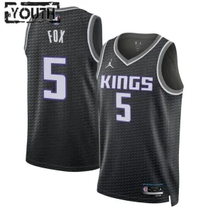 Dječji Dres Sacramento Kings Jordan De Aaron Fox 5 Statement Edition Swingman Crna