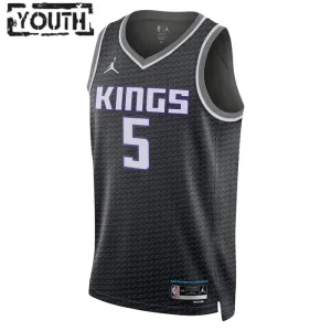 Dječji Dres Sacramento Kings Jordan De Aaron Fox 5 Statement Edition Swingman Crna
