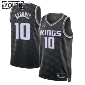 Dječji Dres Sacramento Kings Jordan Domantas Sabonis 10 Statement Edition Swingman Crna