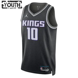 Dječji Dres Sacramento Kings Jordan Domantas Sabonis 10 Statement Edition Swingman Crna