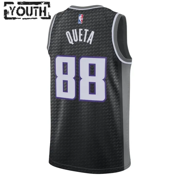 Dječji Dres Sacramento Kings Jordan Neemias Queta 88 Statement Edition Swingman Crna