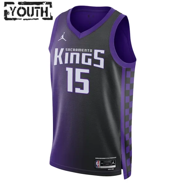 Jordan Dječji Dres Sacramento Kings Davion Mitchell Statement Edition 2023/24 Swingman Ljubičasta