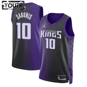 Jordan Dječji Dres Sacramento Kings Domantas Sabonis Statement Edition 2023/24 Swingman Ljubičasta