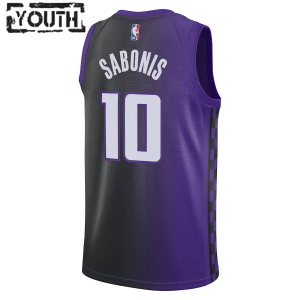 Jordan Dječji Dres Sacramento Kings Domantas Sabonis Statement Edition 2023/24 Swingman Ljubičasta
