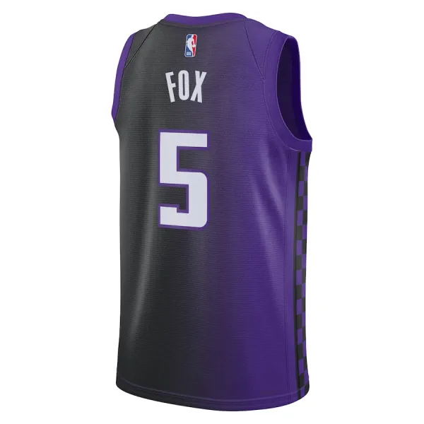 Jordan Muški Dres Sacramento Kings De Aaron Fox Statement Edition 2023/24 Swingman Ljubičasta