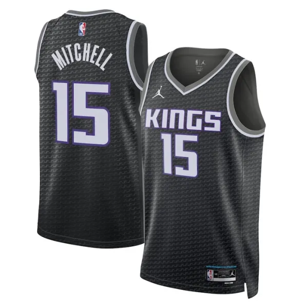 Muški Dres Sacramento Kings Jordan Davion Mitchell 15 Statement Edition Swingman Crna Muški Dres Sacramento Kings Jordan Davion Mitchell 15 Statement Edition Swingman Crna