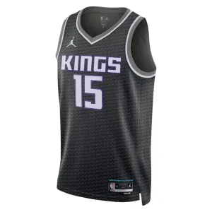 Muški Dres Sacramento Kings Jordan Davion Mitchell 15 Statement Edition Swingman Crna