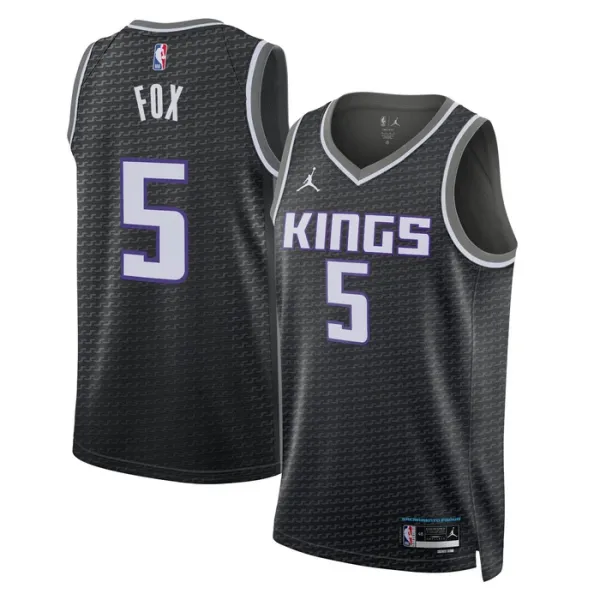 Muški Dres Sacramento Kings Jordan De Aaron Fox 5 Statement Edition Swingman Crna Muški Dres Sacramento Kings Jordan De Aaron Fox 5 Statement Edition Swingman Crna