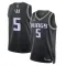 Muški Dres Sacramento Kings Jordan De Aaron Fox 5 Statement Edition Swingman Crna