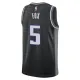 Muški Dres Sacramento Kings Jordan De Aaron Fox 5 Statement Edition Swingman Crna