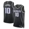 Muški Dres Sacramento Kings Jordan Domantas Sabonis 10 Statement Edition Swingman Crna