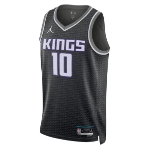 Muški Dres Sacramento Kings Jordan Domantas Sabonis 10 Statement Edition Swingman Crna