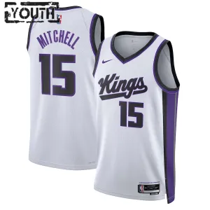 Nike Dječji Dres Sacramento Kings Davion Mitchell Association Edition 2023/24 Swingman Bijela