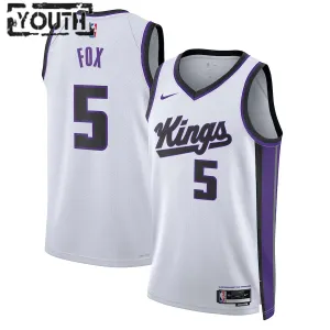 Nike Dječji Dres Sacramento Kings De Aaron Fox Association Edition 2023/24 Swingman Bijela