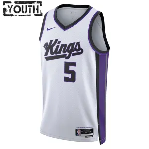 Nike Dječji Dres Sacramento Kings De Aaron Fox Association Edition 2023/24 Swingman Bijela