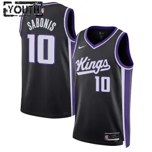 Nike Dječji Dres Sacramento Kings Domantas Sabonis Icon Edition 2023/24 Swingman Crna