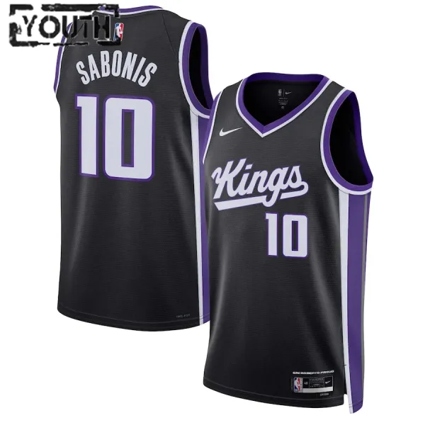 Nike Dječji Dres Sacramento Kings Domantas Sabonis Icon Edition 2023/24 Swingman Crna Nike Dječji Dres Sacramento Kings Domantas Sabonis Icon Edition 2023/24 Swingman Crna