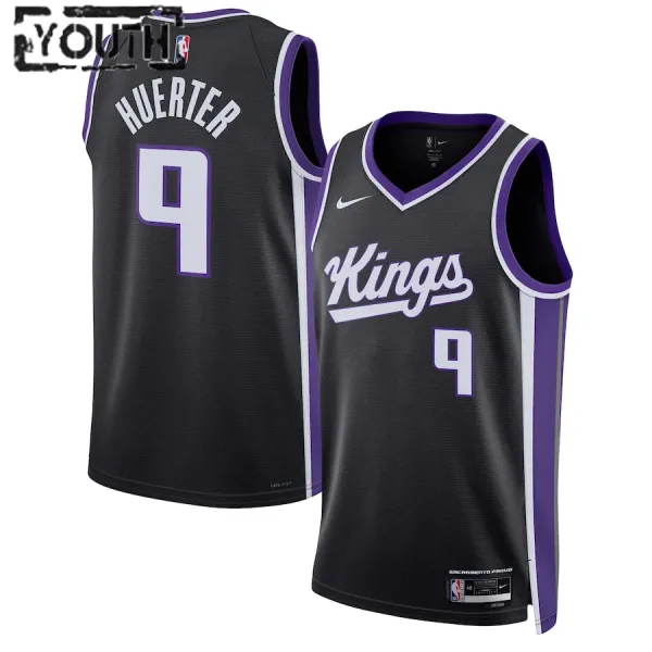Nike Dječji Dres Sacramento Kings Kevin Huerter Icon Edition 2023/24 Swingman Crna Nike Dječji Dres Sacramento Kings Kevin Huerter Icon Edition 2023/24 Swingman Crna