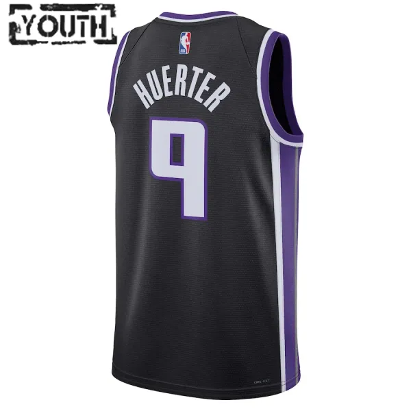 Nike Dječji Dres Sacramento Kings Kevin Huerter Icon Edition 2023/24 Swingman Crna