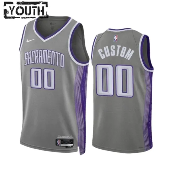 Nike Dječji Dres Sacramento Kings Personalizacija City Edition 2022/23 Swingman Sivo Nike Dječji Dres Sacramento Kings Personalizacija City Edition 2022/23 Swingman Sivo
