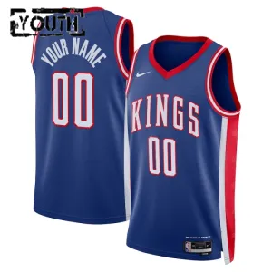 Nike Dječji Dres Sacramento Kings Personalizacija City Edition 2024/25 Swingman Plava