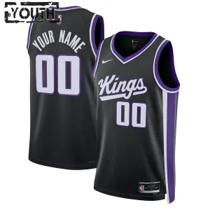 Nike Dječji Dres Sacramento Kings Personalizacija Icon Edition 2023/24 Swingman Crna