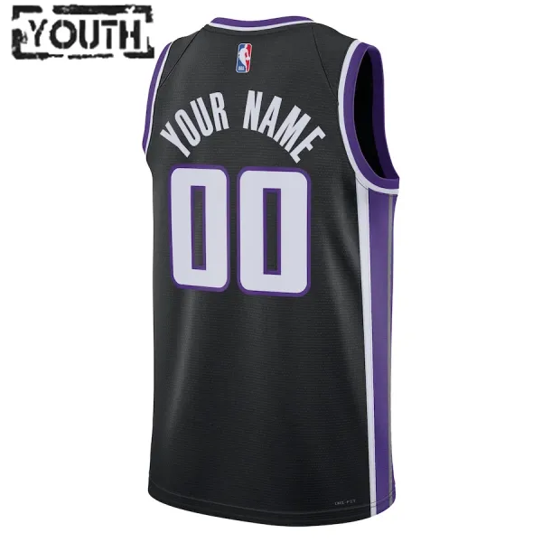 Nike Dječji Dres Sacramento Kings Personalizacija Icon Edition 2023/24 Swingman Crna