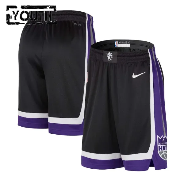 Nike Dječji Kratke Hlače Sacramento Kings Icon Edition 2023/24 Swingman Crna Nike Dječji Kratke Hlače Sacramento Kings Icon Edition 2023/24 Swingman Crna