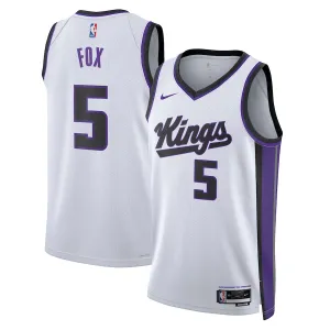 Nike Muški Dres Sacramento Kings De Aaron Fox Association Edition 2023/24 Swingman Bijela