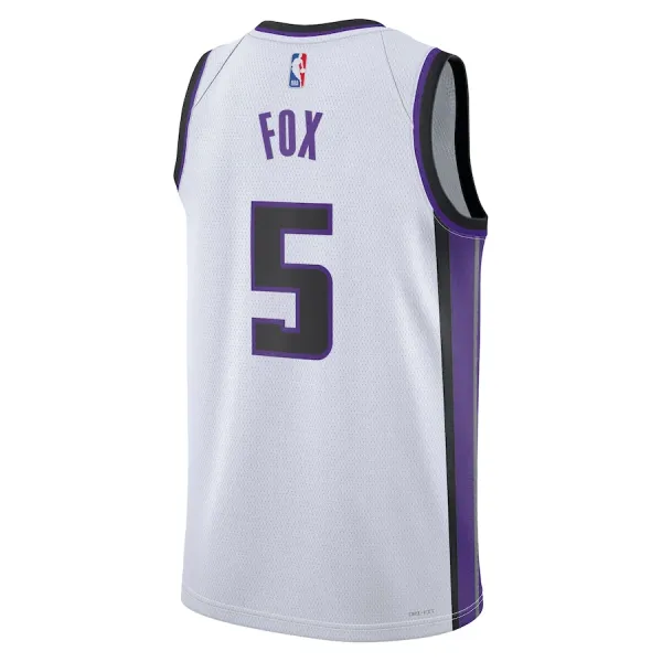 Nike Muški Dres Sacramento Kings De Aaron Fox Association Edition 2023/24 Swingman Bijela