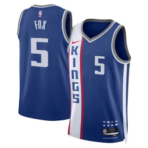 Nike Muški Dres Sacramento Kings De Aaron Fox City Edition 2023/24 Swingman Plava