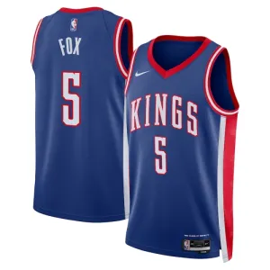 Nike Muški Dres Sacramento Kings De Aaron Fox City Edition 2024/25 Swingman Plava