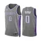 Nike Muški Dres Sacramento Kings Malik Monk 0 City Edition 2022/23 Swingman Sivo