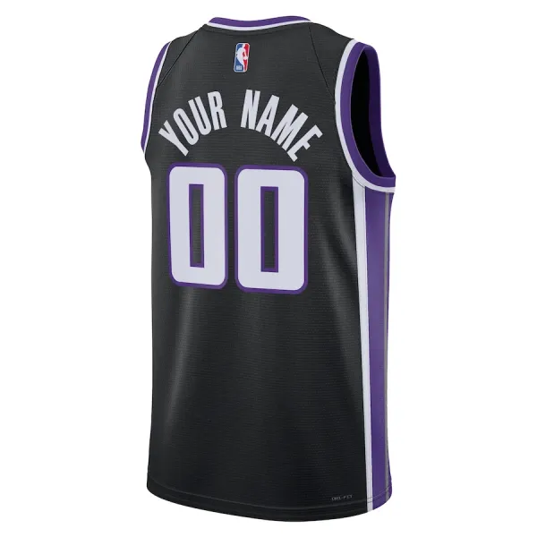 Nike Muški Dres Sacramento Kings Personalizacija Icon Edition 2023/24 Swingman Crna