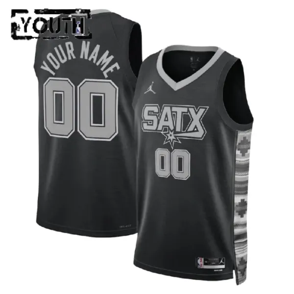 Dječji Dres San Antonio Spurs Jordan Personalizacija Statement Edition Swingman Crna Dječji Dres San Antonio Spurs Jordan Personalizacija Statement Edition Swingman Crna