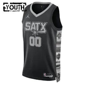 Dječji Dres San Antonio Spurs Jordan Personalizacija Statement Edition Swingman Crna
