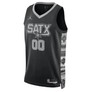 Muški Dres San Antonio Spurs Jordan Personalizacija Statement Edition Swingman Crna