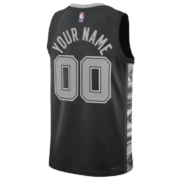 Muški Dres San Antonio Spurs Jordan Personalizacija Statement Edition Swingman Crna