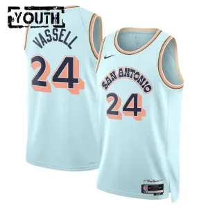 Nike Dječji Dres San Antonio Spurs Devin Vassell City Edition 2024/25 Swingman Plava