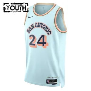 Nike Dječji Dres San Antonio Spurs Devin Vassell City Edition 2024/25 Swingman Plava