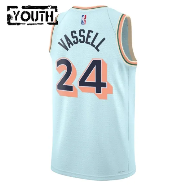 Nike Dječji Dres San Antonio Spurs Devin Vassell City Edition 2024/25 Swingman Plava