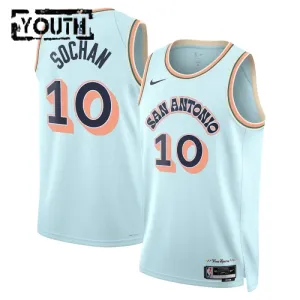 Nike Dječji Dres San Antonio Spurs Jeremy Sochan City Edition 2024/25 Swingman Plava